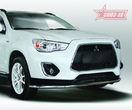 Защита переднего бампера труба d42 Premium, Mitsubishi ASX (2012-2019)