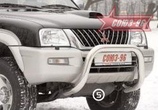 Защита передняя мини d76 высокая Mitsubishi L200 (1996-2006)