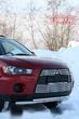 Защита переднего бампера d60/42 двойная Mitsubishi Outlander XL (2010-2012)