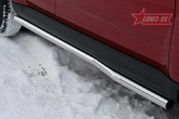 Пороги труба d60 изогнутые Mitsubishi Outlander XL (2010-2012)
