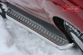 Пороги с листом d60  Mitsubishi Outlander XL (2010-2012)