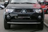 Защита переднего бампера d60 труба Mitsubishi L200 (2007-2014)