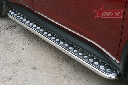 Пороги с листом d42 Nissan Juke 4x4 (2010-2014) NJU4.82.1394