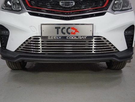 Решетка радиатора 12 мм Geely Coolray (2019-2023) GEELCOOL20-32