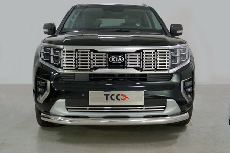 Защита переднего бампера нижняя 76,1 мм для Kia Mohave (2020-2025) KIAMOH20-13