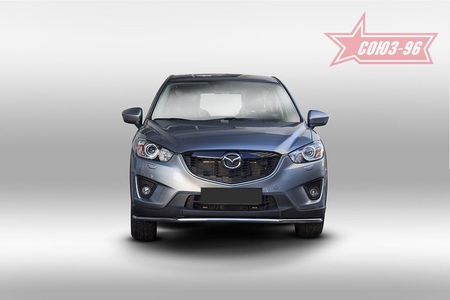 Защита переднего бампера труба d42 длинная Mazda CX-5 (2011-2017) MCX5.48.1633