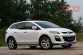 Защита переднего бампера d60/42 двойная Mazda CX-7 (2009-2013)