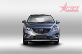 Защита переднего бампера труба d42 Premium короткая Mazda CX-5 (2011-2017)