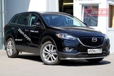 Защита переднего бампера труба d42 длинная Mazda CX-9 (2012-2019)