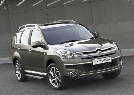 Пороги алюминиевые Silver new Citroen C-Crosser (2007-2013) F173AL.4005.1