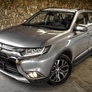 Пороги алюминиевые Black new Mitsubishi Outlander (2012-2023)