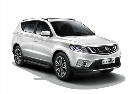 Пороги алюминиевые Black Geely Emgrand X7 (2019-2023) F173ALB.1904.1