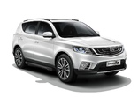 Пороги алюминиевые Black Geely Emgrand X7 (2019-2023)