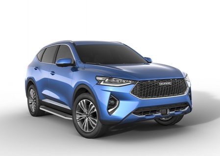 Пороги алюминиевые Premium Haval F7 (2019-2021) A180ALP.9403.1