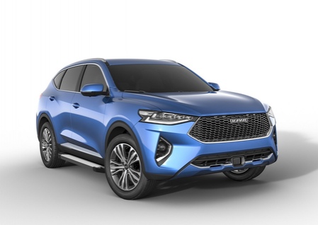 Пороги алюминиевые Silver Haval F7 (2019-2021) F180AL.9403.1