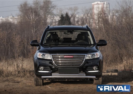 Защита переднего бампера d57+d42 Haval H6 (2014-2020) R.9402.002