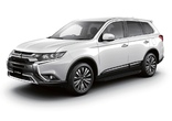 Пороги алюминиевые Black Mitsubishi Outlander (2012-2023)