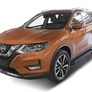 Пороги алюминиевые Black new Nissan X-Trail (2015-2023)