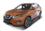 Пороги алюминиевые Black Nissan X-Trail (2015-2023)