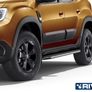 Пороги алюминиевые Premium для Renault Duster (2021-2024)