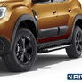 Пороги алюминиевые Bmw-Style для Renault Duster (2021-2024)