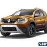 Пороги алюминиевые Black для Renault Duster (2021-2024)