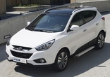 Пороги алюминиевые Silver new Hyundai IX35 (2010-2015)