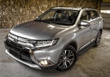 Пороги алюминиевые Black new Mitsubishi Outlander (2012-2023)