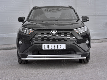 Защита переднего бампера d42 секции RUSSTAL Toyota RAV4 (2019-2025) TR4Z-003359