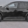 Пороги труба 75х42 овал с проступью RUSSTAL Toyota RAV4 (2019-2025)