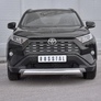 Защита переднего бампера d75х42 дуга RUSSTAL Toyota RAV4 (2019-2024)