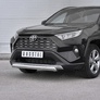 Защита переднего бампера d75х42 дуга RUSSTAL Toyota RAV4 (2019-2024)