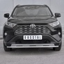 Защита переднего бампера d42 секции RUSSTAL Toyota RAV4 (2019-2025)