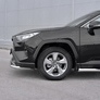 Защита переднего бампера d63 секции RUSSTAL Toyota RAV4 (2019-2024)