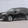 Защита переднего бампера d63 секции - d75xd42 дуга RUSSTAL Toyota RAV4 (2019-2024)