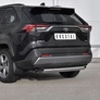 Защита заднего бампера d75х42 дуга RUSSTAL Toyota RAV4 (2019-2025)