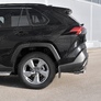 Защита заднего бампера d75х42 дуга RUSSTAL Toyota RAV4 (2019-2025)