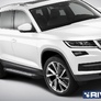 Пороги алюминиевые Bmw-Style Skoda Kodiaq (2017-2021)