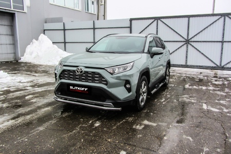Защита переднего бампера d57 Toyota RAV4 (2019-2025) TR419-002