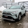 Защита переднего бампера двойная d57+d42 Toyota RAV4 (2019-2024)