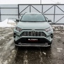 Защита переднего бампера двойная d57+d42 Toyota RAV4 (2019-2024)