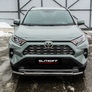 Защита переднего бампера двойная d57+d42 Toyota RAV4 (2019-2024)