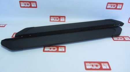 Пороги алюминиевые VSO Classic Black для Kia Sorento Prime (2015-2020) VSO 151