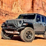 Бампер силовой передний длинный с лайтбаром Jeep Wrangler (2007-2024)