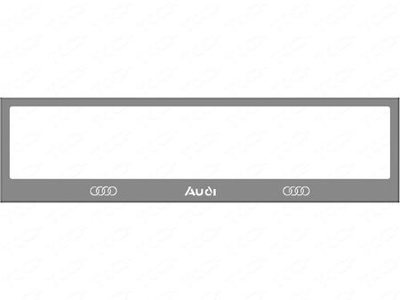 Рамка номерного знака ТСС с вырезом для Audi Q5 (2008-2024) RN1AUDI
