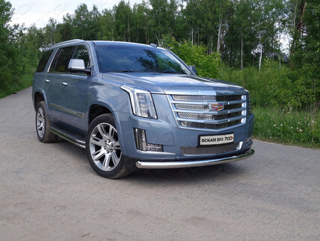 Защита передняя нижняя 76,1 мм Cadillac Escalade (2015-2021) CADESC15-05