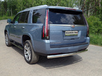 Защита задняя (овальная) 75х42 мм Cadillac Escalade (2015-2021)