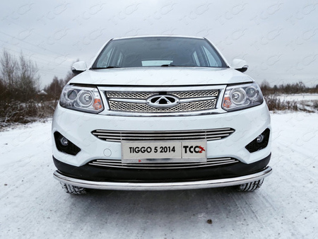 Решетка радиатора нижняя 12 мм Chery Tiggo 5 (2014-2019) CHERTIG514-07