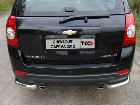 Защита задняя (уголки) 60,3 мм Chevrolet Captiva (2012-2019) CHEVCAP12-07