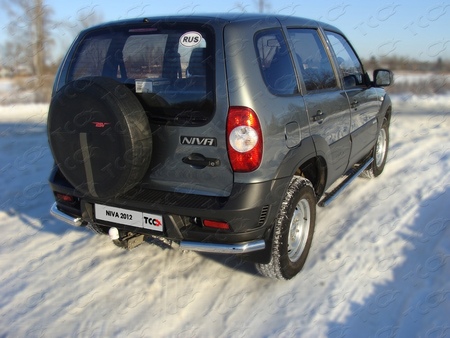 Защита задняя (уголки) 60,3 мм Chevrolet Niva (2012-2019) CHEVNIV12-05